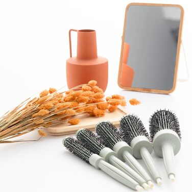 Набір термощіток для волос TERMIX Nature Profi-Rundbürsten-Set (5 шт., діаметри 17-43 мм) з іонізацією та технологією PURE TECH