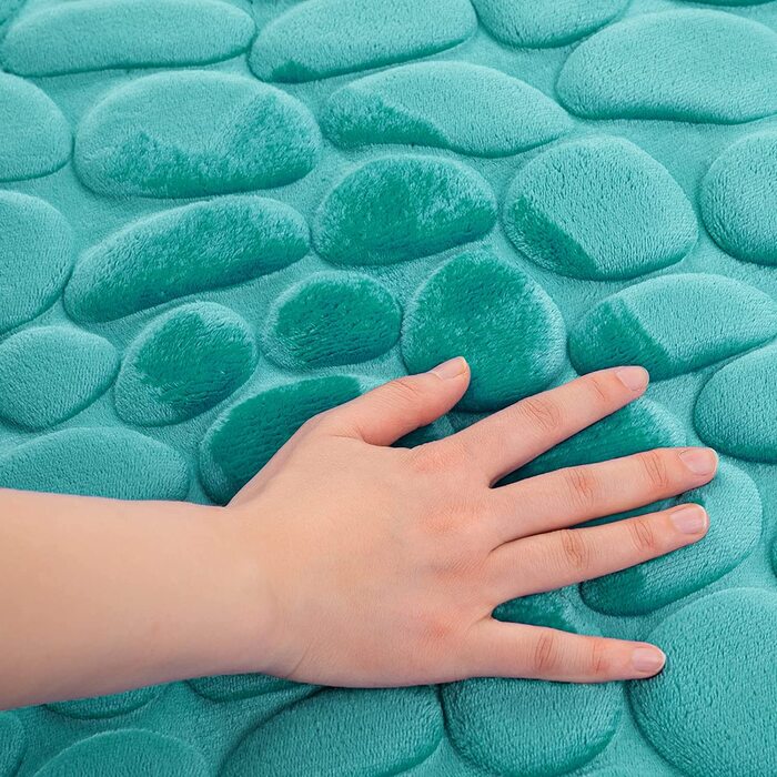 MIULEE Bathroom and Toilet Rug 50x80 cm Turquoise