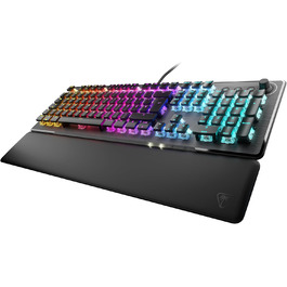 Turtle Beach Vulcan II – Механічна ігрова клавіатура для ПК, перемикачі Tactile Titan II, підсвічування клавіш, знімна підставка для зап'ястя, DE розкладка