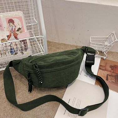 Чоловіча/Жіноча поясна сумка Cordura, унісекс, зелена, з регульованим ремінцем