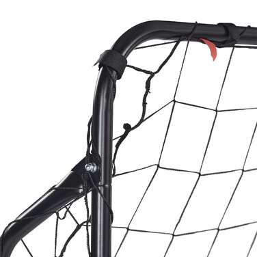 Relaxdays Black Football Goal with Goal Post