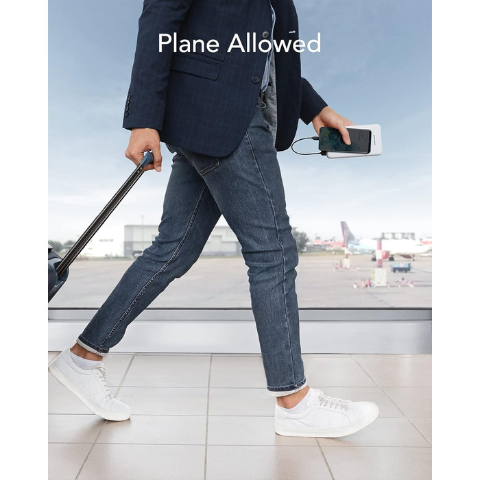 Power Bank Charmast 26800mAh з 4 виходами та 3 входами, USB-C, для iPhone, iPad, Samsung, Android, білий