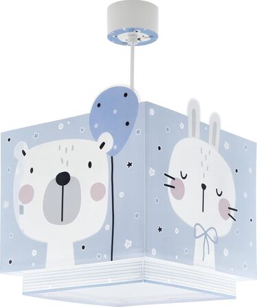 Dalber Kids Lamp Pendant Light Hanging Lamp Baby Jungle Animals Jungle Animals, Plastic, Blue