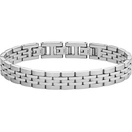 Чоловічий браслет Fossil з нержавіючої сталі або шкіри з надійним застібкою-складкою. Сріблястий та чорний колір.