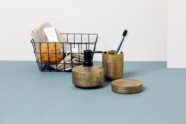 Підставка для мила WENKO Rivara, керамічна, золота, Ø 10 x 2,5 см