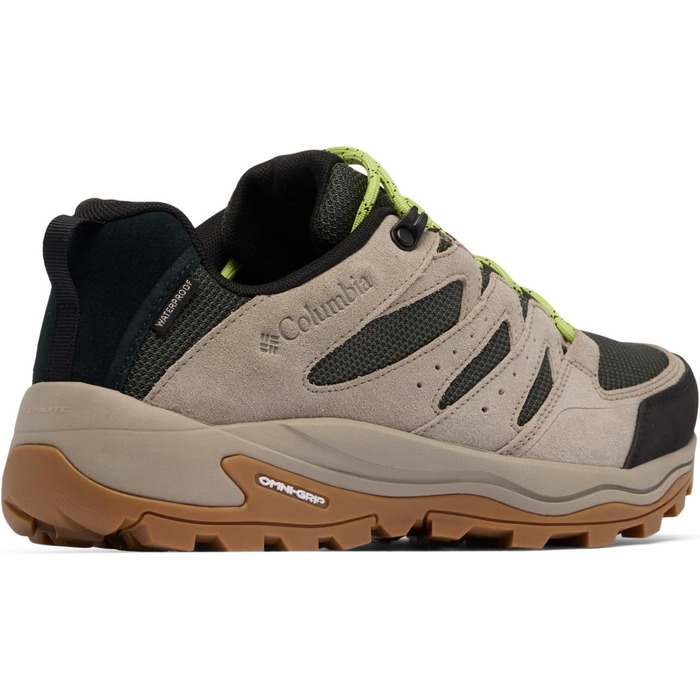 Чоловічі трекінгові черевики Columbia Redmond Iv Low Waterproof Mid Rise, 47 EU, Gravel Napa Green