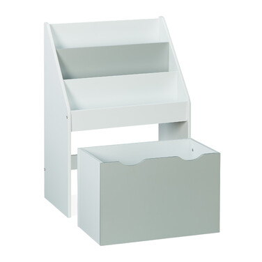 Relaxdays Kids' Bookshelf with Toy Box