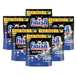 Таблетки для посудомийних машин Finish Ultimate Fresh, XXL упаковка, 276 шт (6х46), для максимального очищення та блиску