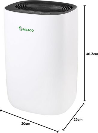 Зволожувач повітря Meaco Ultra Leiser 10L - Електричний зволожувач MeacoDry ABC, 10 літрів, чорний
