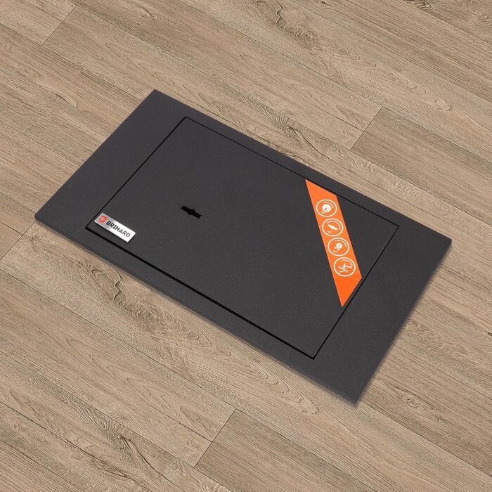 Вбудований сейф для підлоги з ключовим замком Tresor – сейф для підлоги, 4L, 13x39x21 см