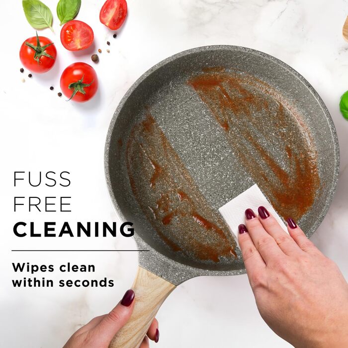 Набір посуду KASANOVA Bambù з антипригарним покриттям, 6 предметів, індукція, скляні кришки (Зелений)