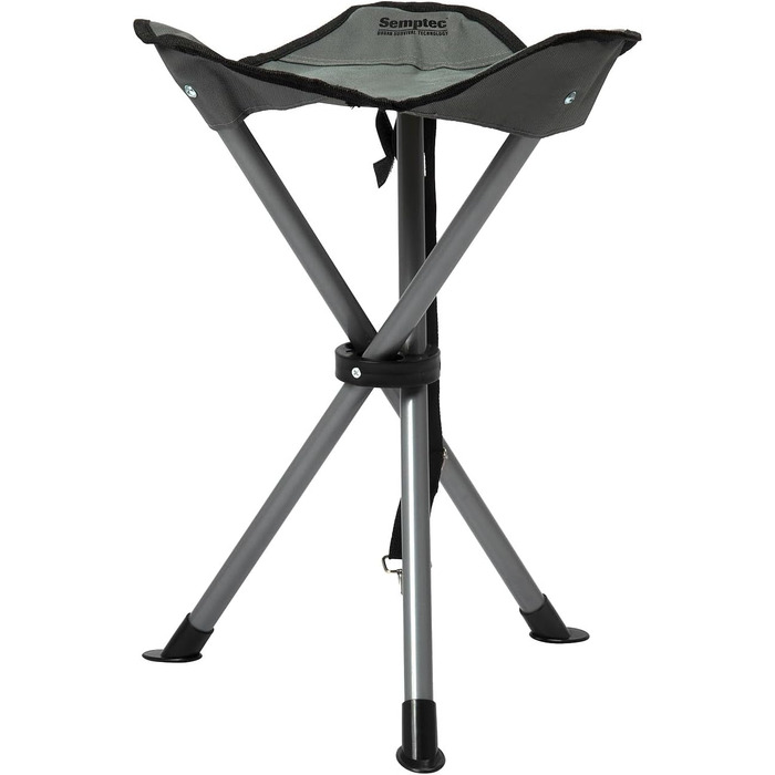 Стілець для кемпінгу Semptec Urban Survival Technology: триногий, висота сидіння 43 см, з сумкою та ременем для перенесення