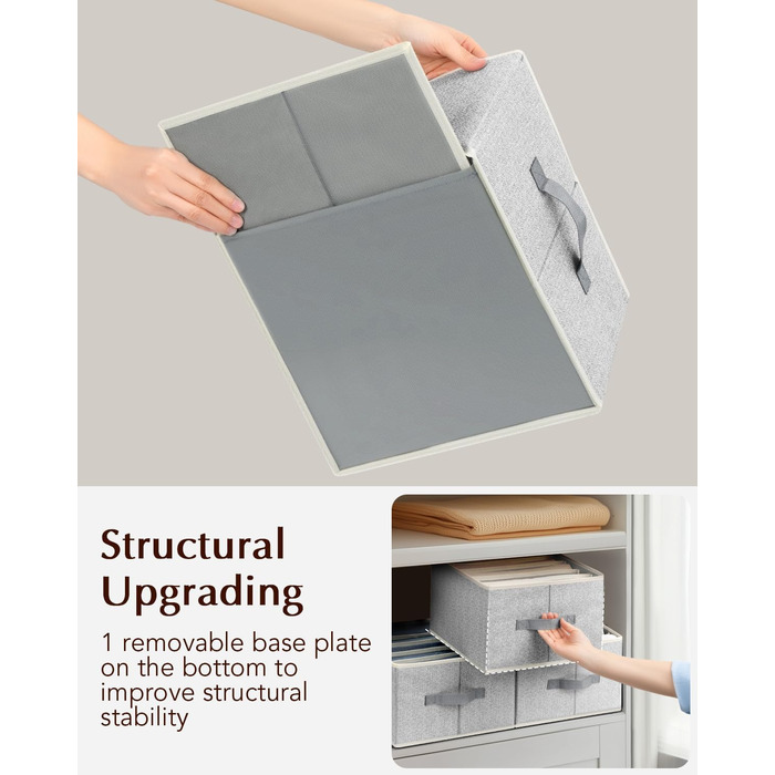4 Piece Drawer Organizer, Jeans Closet Organizer, Foldable Storage Box with Compartments for Storing Clothes, Jeans, Shirts, Blankets, Underwear