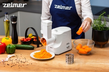 М'ясорубка Zelmer ZMM1540B, біла, 1500 Вт