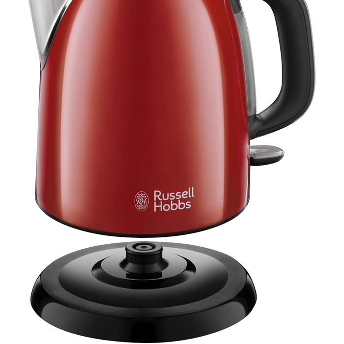 Електричний чайник Russell Hobbs Colours+ 1.0л, червоний, нержавіюча сталь, 2400W