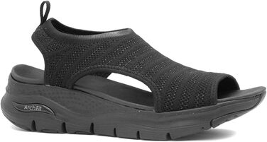 Skechers Arch Fit City Catch: жіночі сандалі з текстилю (38 EU, чорні)
