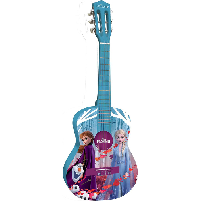 Гітара Lexibook Akustikgitarre K2200 Disney Frozen - дерев'яна, 36'', з навчальною інструкцією та чохлом