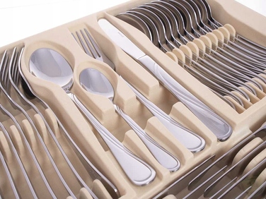 Набір столових приборів Kinghoff на 72 предмети для 12 осіб, метал, глянцевий