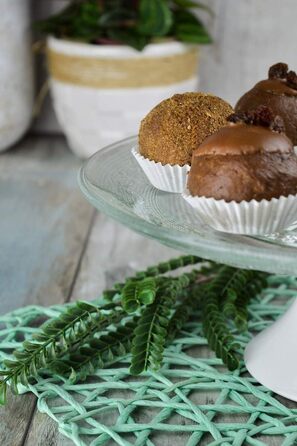 Квіткова тарілка для тортів Sendez Ø29 см з рельєфом, порцеляновий підставник, сервірувальна тарілка