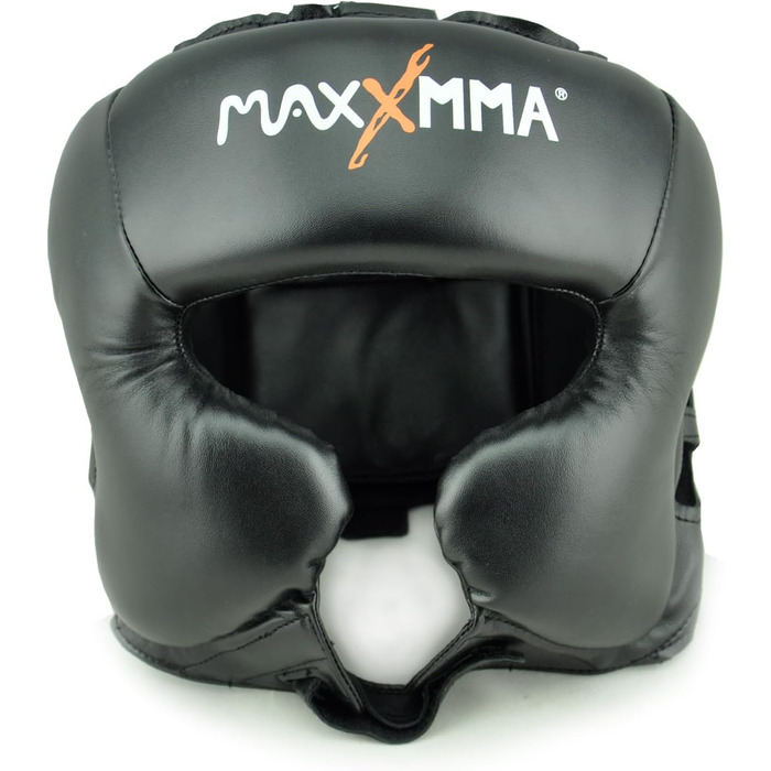 MaxxMMA Headgear L/XL - Boxing, MMA, Kickboxing, Sparring, Karate, Taekwondo - Black