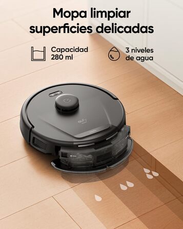 Робот-пилосос eufy L60 Hybrid SES з функцією миття, потужність 5000Pa, лазерна навігація iPath, для ретельного прибирання, ідеальний для волосся та твердих підлог (відновлений)