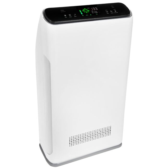 Повітряочисник та зволожувач повітря 2-в-1, 4-ступенева фільтрація, HEPA-11, бак для води, пульт ДУ, для приміщень 60-70 м², (LR 67014 we)
