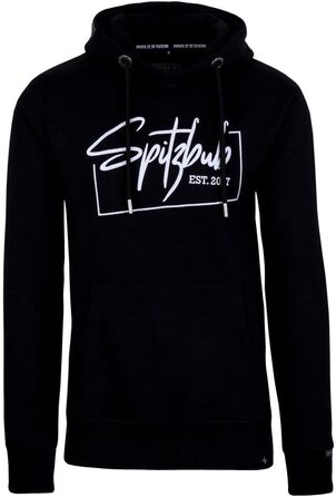 Чоловічий худі Spitzbub з капюшоном, чорний, розмір XL. Стильний дизайн, капюшонний пуловер