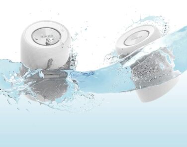 Hama Twin 3.0: Набір 2 Bluetooth-колонок, водонепроникні 30W, білі. TWS, IP67, до 10 год роботи