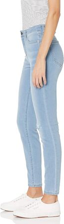 Джинси жіночі Amazon Essentials Skinny з еластичного деніму, висока посадка, колір - вицвілий синій (довжина 42)