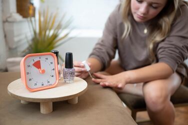 Візуальний таймер Time Timer Home MOD на 60 хвилин для дітей та дорослих, безшумний, для навчання, домашнього використання, офісу та зустрічей, модель TTM9-HDO-W