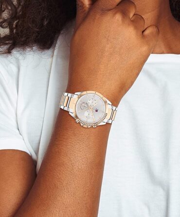 Годинник Tommy Hilfiger для жінок з кварцовим механізмом та сталевим браслетом (золотий або срібний)