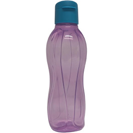 Tupperware To Go Eco 500ml Eco Easy Flip Top Drinking Bottle EcoEasy Bottle Reusable 500 ml (blue turquoise) (Purple Turquoise)