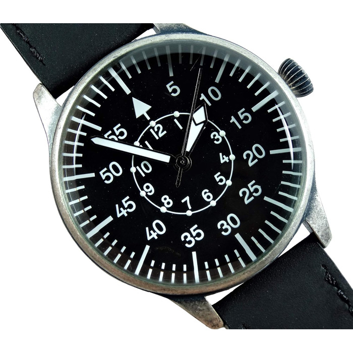 Годинник Mil-Tec Fliegeruhr Retro Mechanical Black Dial