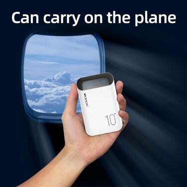 Портативний зарядний пристрій Power Bank 10000mAh з двома USB виходами та USB-C входом. Сумісний з Huawei, iPhone, iPad, Samsung, Android. Компактний, мініатюрний.