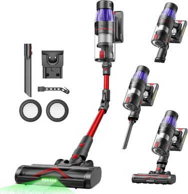 Бездротовий акумуляторний пилосос Ultenic U16 Flex: 550W, 50000Pa, 60 хв роботи, сенсорний екран, телескопічна труба, док-станція, антизаплутування, для твердих поверхонь та килимів, видалення шерсті тварин