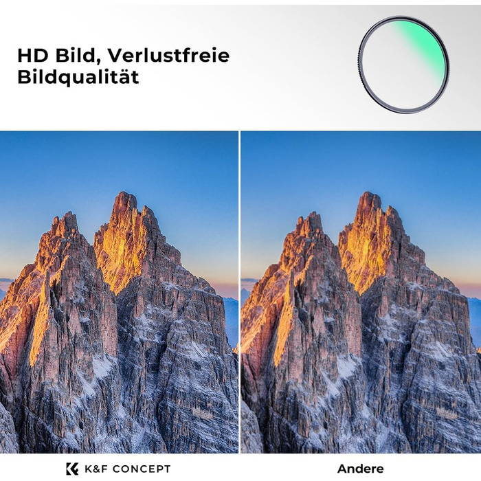 Фільтр UV K&F Concept Nano X-Serie 58mm Schott-Glas, 28 шарів MC, Super Slim, захист від ультрафіолету