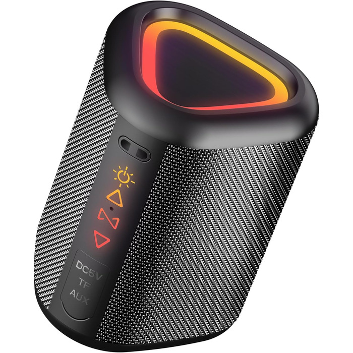 Портативна Bluetooth колонка Aowoka з підсвічуванням, 30 Вт, водонепроникна IPX7, покращений бас, Bluetooth 5.4, для подорожей, спорту, вечірок, велоспорту