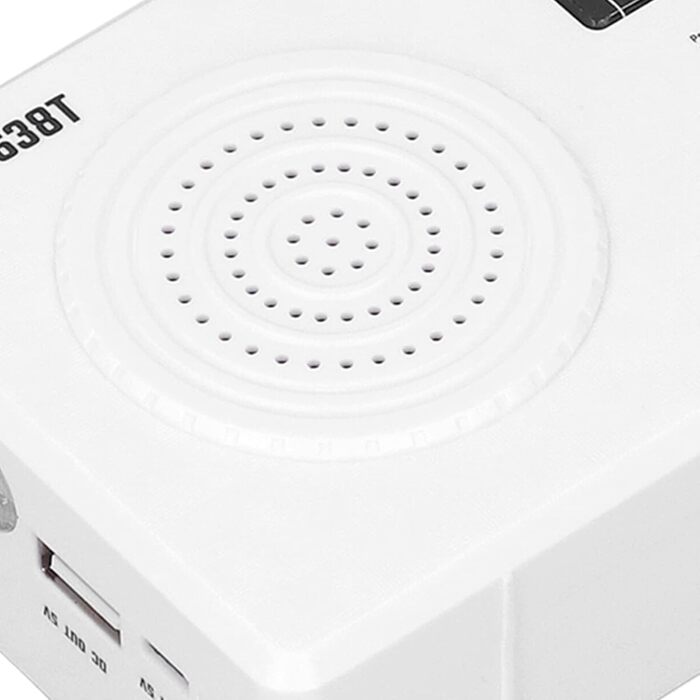Сонячне радіо з ручним валом Septpenta, USB зарядка, компактне, для кемпінгу та надзвичайних ситуацій, з ліхтариком, 3 AAA батарейки (без)