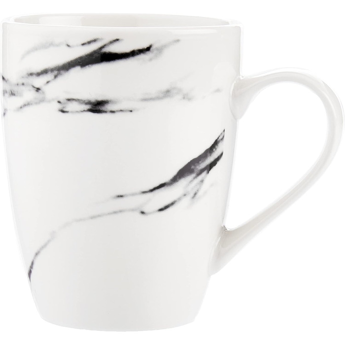 Набір посуду American Atelier Marble Coupe 16 предметів - Білий фарфоровий сервіз для вечері, обідні та десертні тарілки, чашки та піали. Ідеальний подарунок!