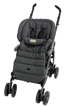 Демісезонний конверт Altabebe Lifeline AL2450L-30 для колясок, сіро-чорний