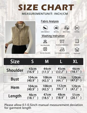 Жіноча куртка Gihuo з наповнювачем Cord, кроп-модель, комір-стійка, застібка на блискавку, стьобані рукави (M, Хакі)