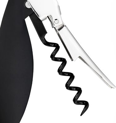 Alessi Parrot Sommelier Corkscrew - Aluminum & PC, Black - 12x8x30cm