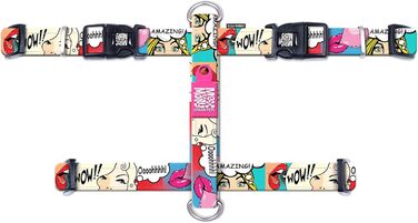 Нашийник для собак Max & Molly H-подібної форми, Ultrabequemes Geschirr Hund з неопрену для дуже маленьких собак, Little Monsters, з підкладкою, безпечний та ультралегкий - комфорт для вашого вірного компаньйона (M)