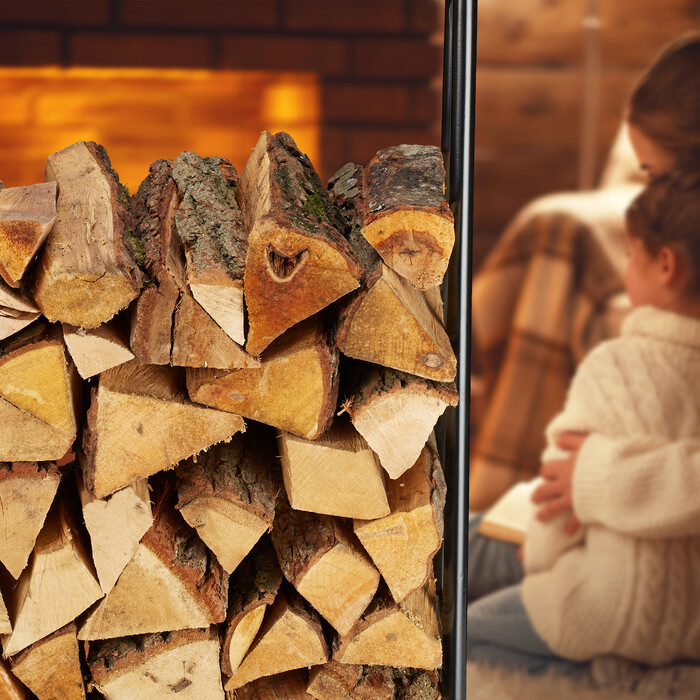 Relaxdays Log Rack, Narrow