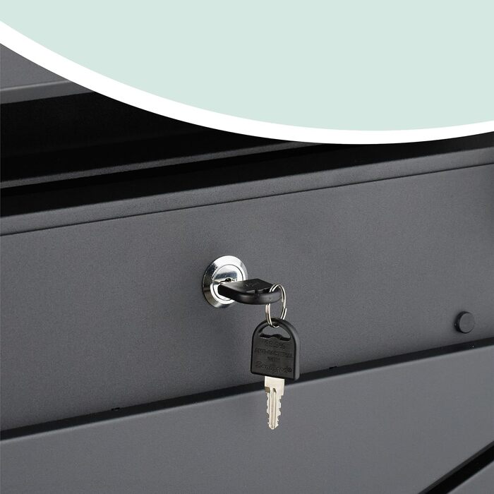 Поштовий ящик Relaxdays з газетницею, антрацит, 37x37x11 см, DIN C4, вологостійкий, 4 ключі