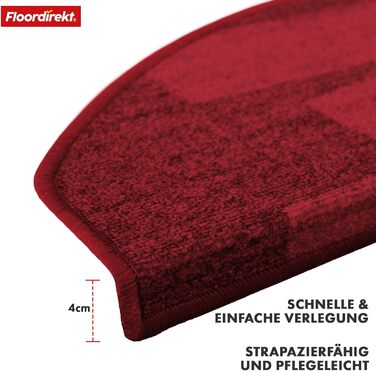 Набір килимків для сходин Floordirekt Via Veneto (15 шт.) з дизайном 