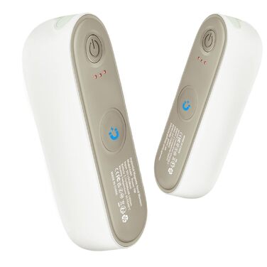 Електричний грієчка для рук та кишень, 10000mAh, 2-в-1, портативний, магнітний, 3 режими нагріву, багаторазовий, для відпочинку на природі, кемпінгу, подарунок для жінок та чоловіків (Стандарт - Білий)