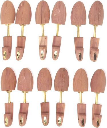 Cedar Elements Little Wholesale Program Cedar Shoe Trees, 6 Pair, Red, Large