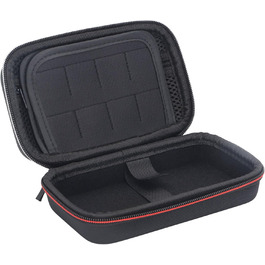 Жорсткий чохол для Nintendo 3DS/2DS XL, нейлоновий кейс для портативної ігрової консолі, захисна дорожня сумка з відсіками для картриджів, чорний