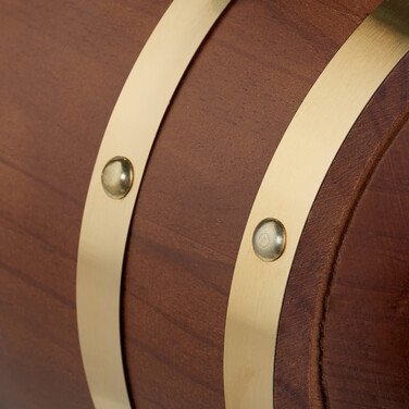 Relaxdays Small Wooden Barrel, 2.2 Liters